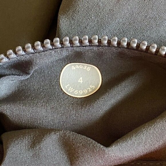 Lululemon Activewear Capri Pants Gray Orange 4 - Picture 4 of 5